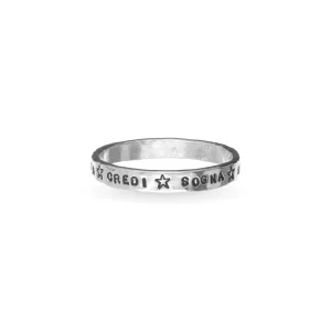 Anello dell'anno piatto in Argento 925 | Rubinia Gioielli Fashion