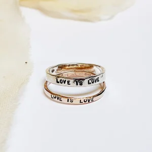 Anello dell'anno piatto in Oro Rosa 9kt | Rubinia Gioielli Hot