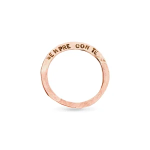 Anello dell'anno taglio in Oro Rosa 9kt | Rubinia Gioielli Discount