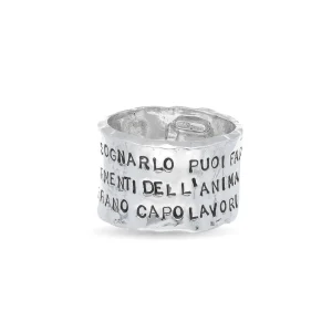 Anello fascia grande in Argento 925 | Rubinia Gioielli Sale