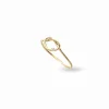 Anello Filodamore con Cuore annodato in Oro 9kt e Diamante (0,03 ct) | Rubinia Gioielli Outlet