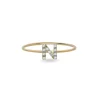 Anello Filodamore con iniziale in Oro Giallo 9kt e Diamanti | Rubinia Gioielli New