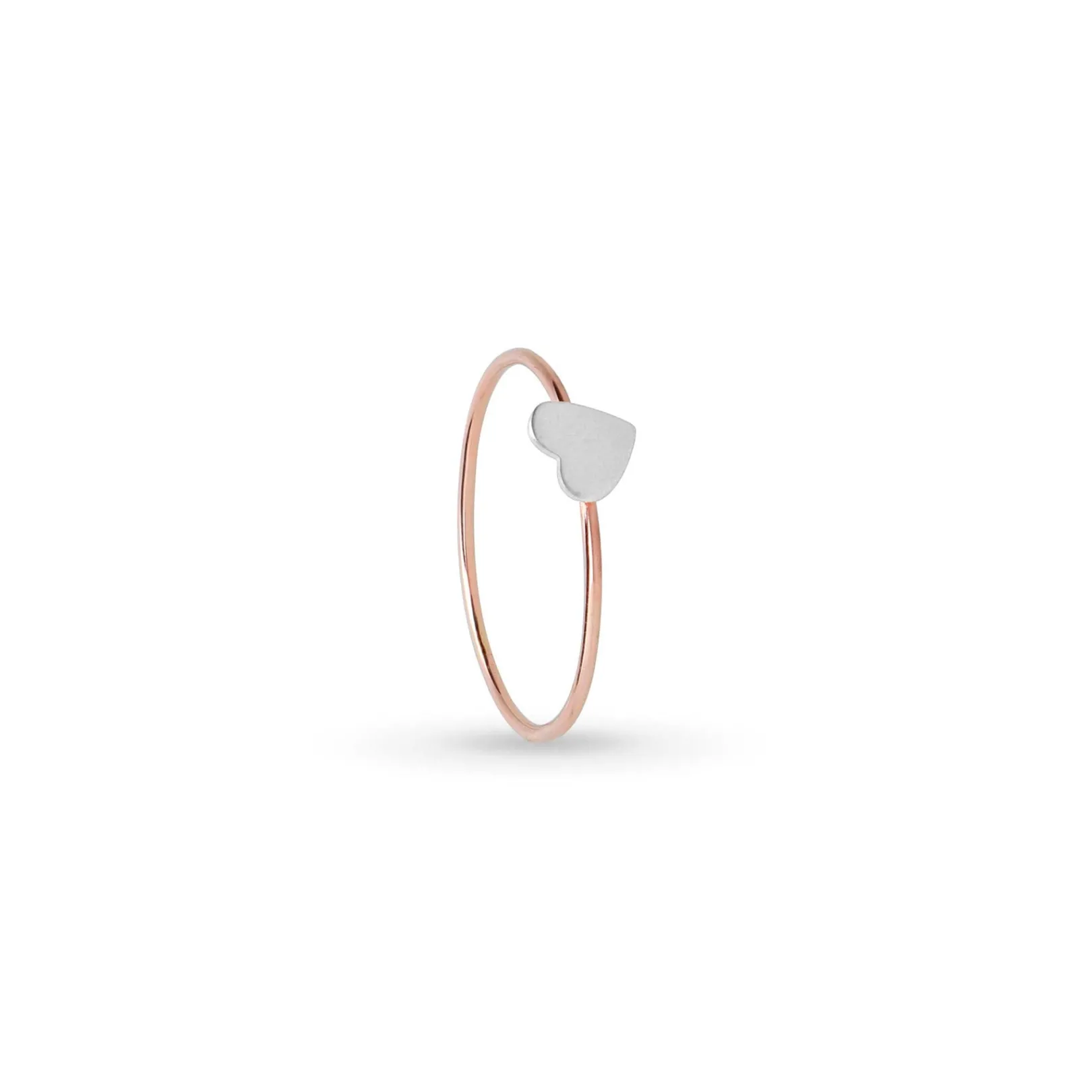 anello_filodamore_in_oro__1-4.webp Anello Filodamore in Oro Rosa 9kt con Sigillo Cuore Piccolo in Argento 925 | Rubinia Gioielli Hot