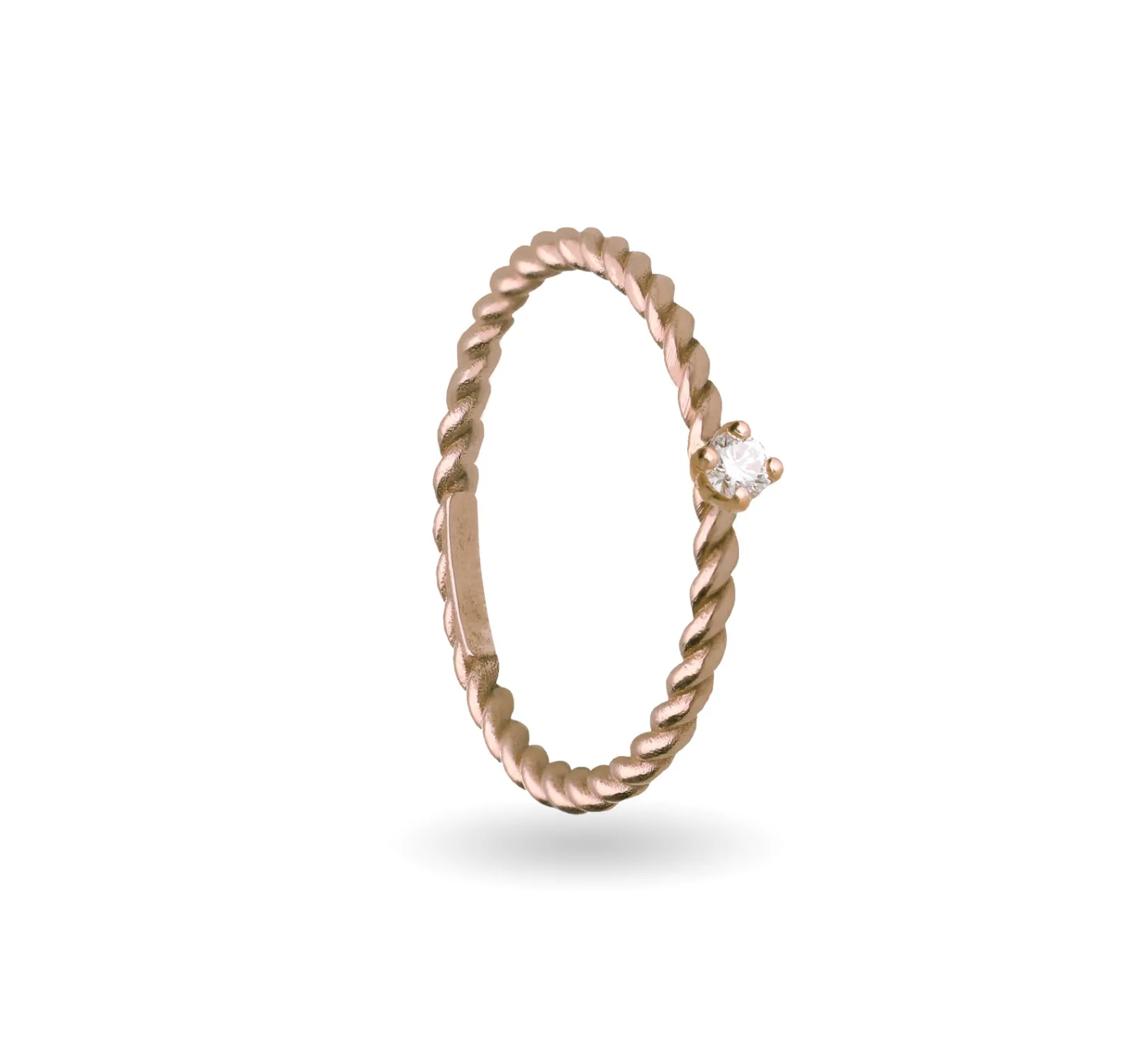 anello_filodamore_prezios_1.webp Anello Filodamore prezioso intrecciato in Oro Rosa 9kt spesso | Rubinia Gioielli Hot
