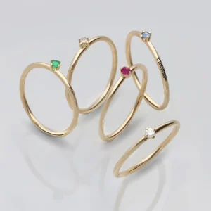 Anello Filodamore prezioso large in Oro Giallo 9kt | Rubinia Gioielli Discount