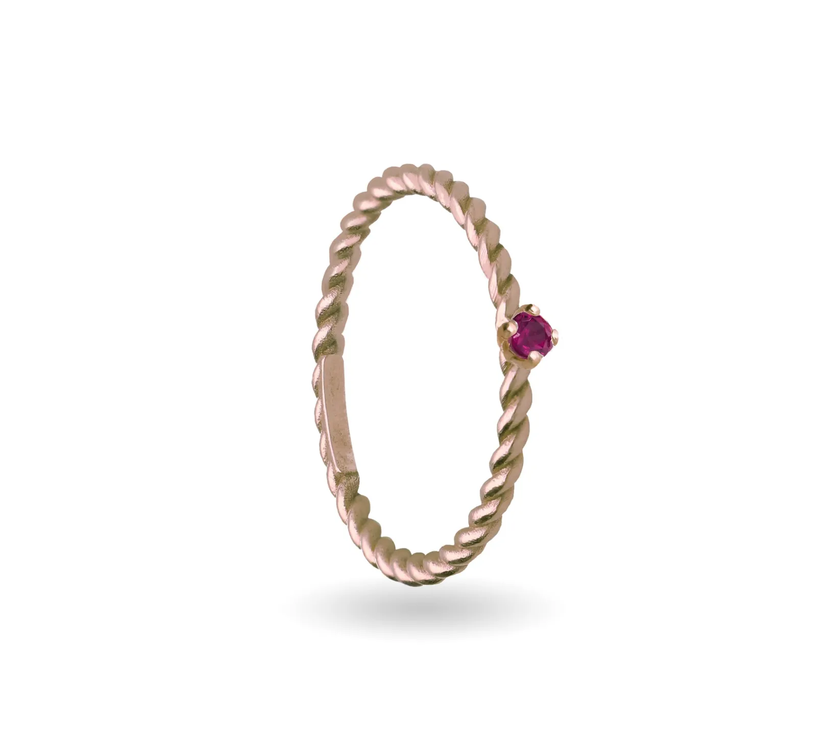 anello_filodamore_prezios_2.webp Anello Filodamore prezioso intrecciato in Oro Rosa 9kt spesso | Rubinia Gioielli Hot