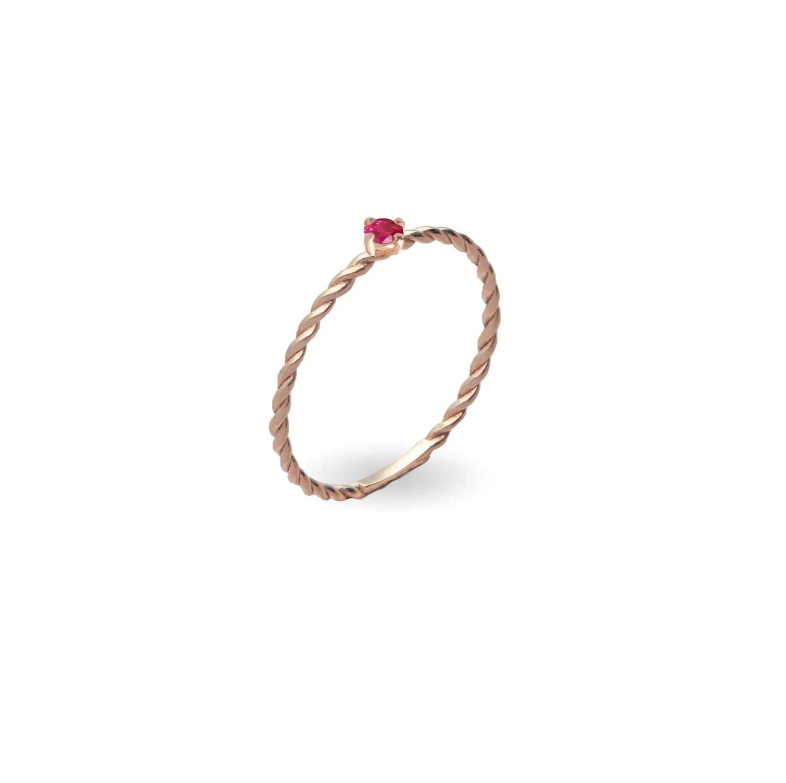 anello_filodamore_prezios_4-4.webp Anello Filodamore prezioso intrecciato in Oro Rosa 9kt sottile | Rubinia Gioielli Hot