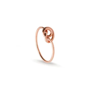 Anello in Oro Giallo / Rosa 9kt con nodino Medio | Rubinia Gioielli Hot