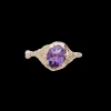 Anello in Oro Giallo 9kt e Ametista | Rubinia Gioielli Discount