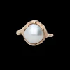 Anello in Oro Giallo 9kt e Perla Bianca Australia | Rubinia Gioielli Hot