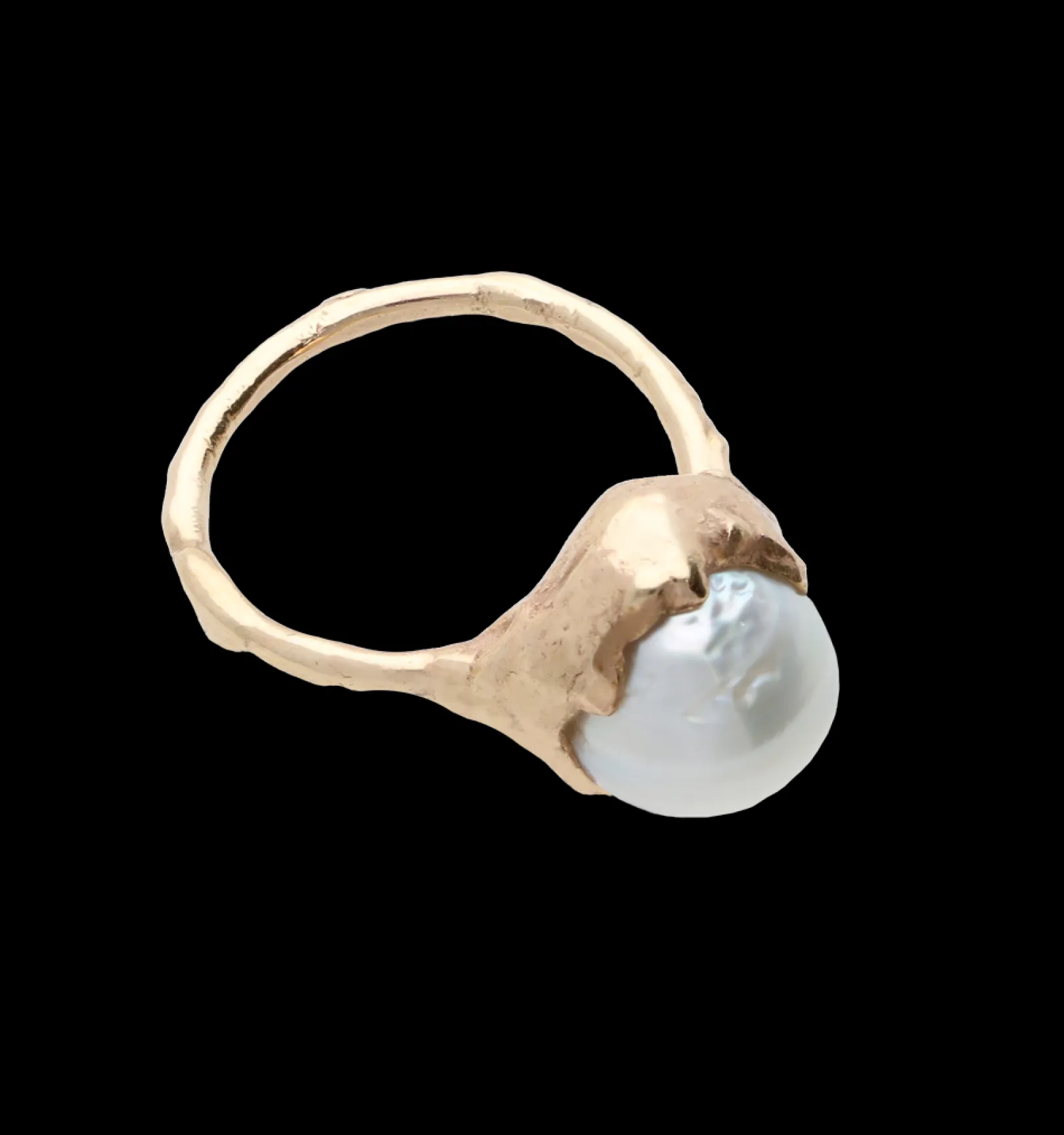 anello_in_oro_giallo_kt_e_2-5.webp Anello in Oro Giallo 9kt e Perla Bianca Australia | Rubinia Gioielli Hot