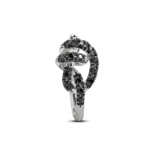 Anello Nodi d'Amore in Argento 925 e Diamanti o Brown | Rubinia Gioielli Hot