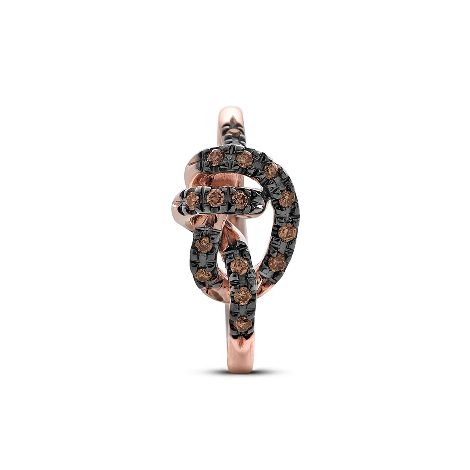 anello_nodi_damore_in_oro_2-6.webp Anello Nodi d'Amore in Oro Rosa 9kt e Diamanti o Brown | Rubinia Gioielli Sale