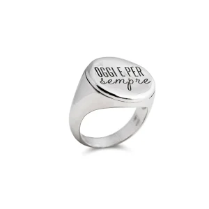 Anello tondo irregolare in Argento 925 | Rubinia Gioielli Discount