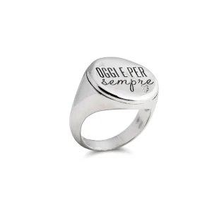 Anello tondo irregolare in Argento 925 | Rubinia Gioielli Discount