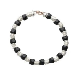 Bracciale Black con sassolini Mini in Argento 925 | Rubinia Gioielli Online