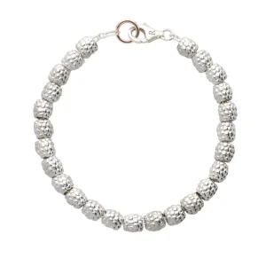 Bracciale Bubble in Argento 925 e Oro Rosa 9kt | Rubinia Gioielli Outlet