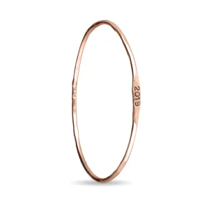 Bracciale dell'anno tondo in Oro Rosa 9kt | Rubinia Gioielli Online