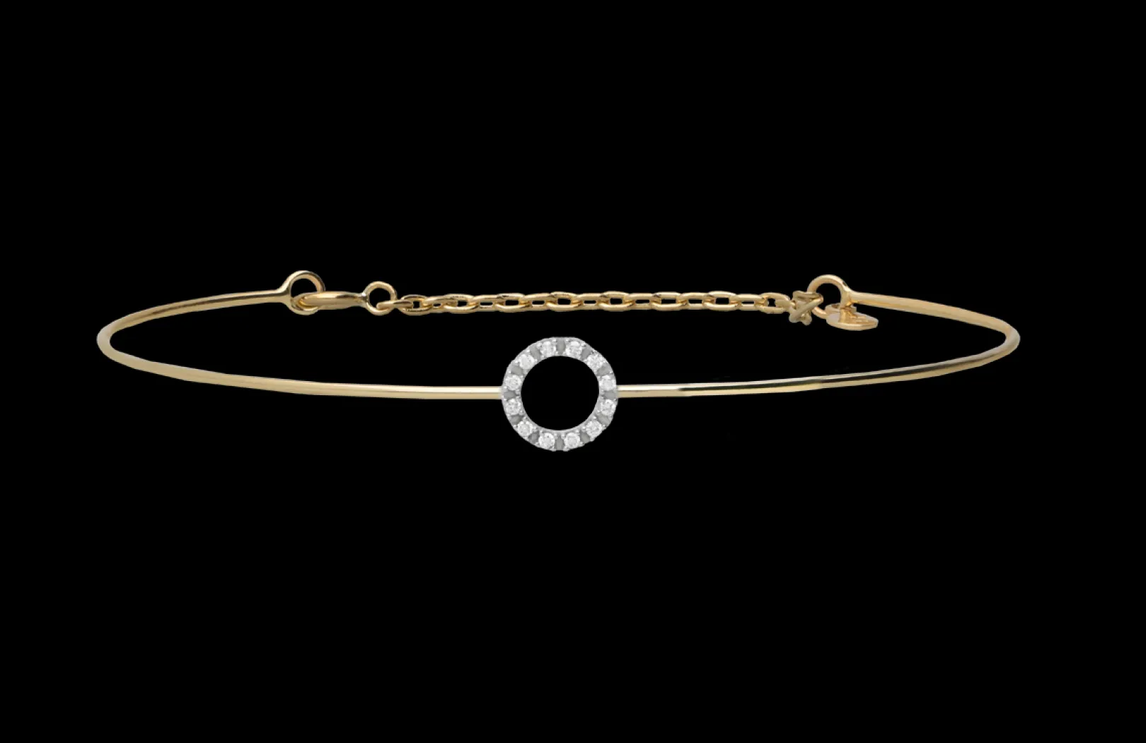 bracciale_filodamore_in_o_0-12.webp Bracciale Filodamore in Oro Giallo 9kt con cerchio piccolo e Diamanti bianchi | Rubinia Gioielli Online