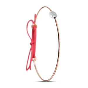 Bracciale Filodamore in Oro Rosa 9kt con Sassolino in Argento 925 | Rubinia Gioielli Hot