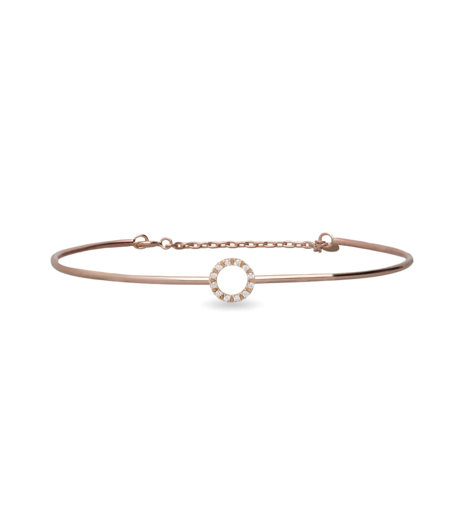 bracciale_filodamore_in_o_2-5.webp Bracciale Filodamore in Oro Rosa 9kt con cerchio piccolo e Diamanti | Rubinia Gioielli Clearance