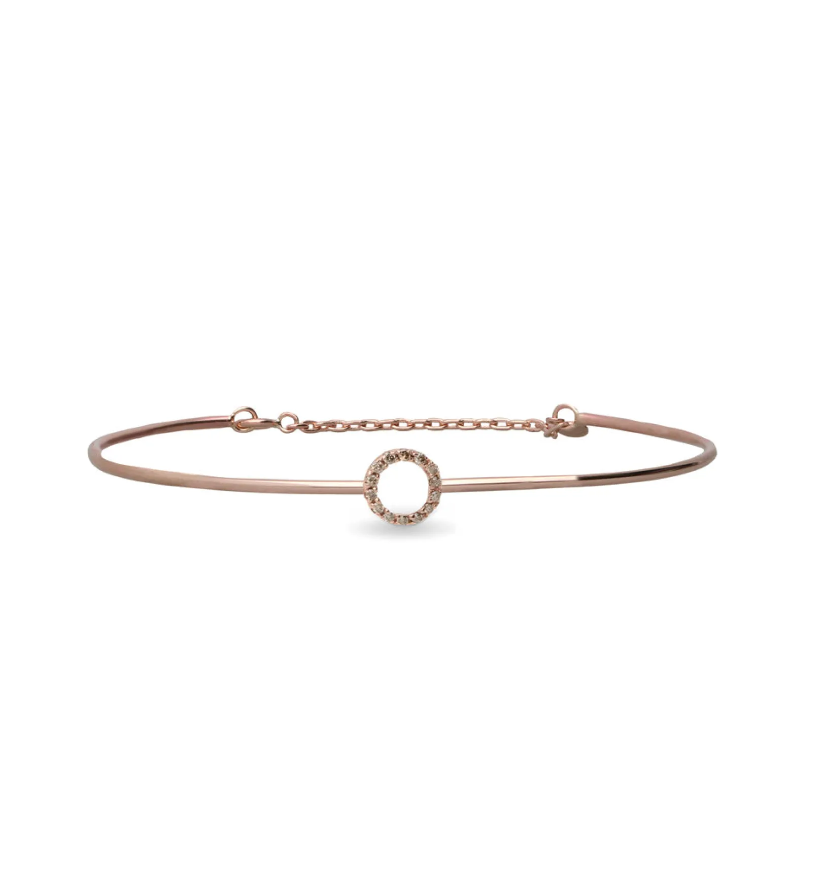 bracciale_filodamore_in_o_3-4.webp Bracciale Filodamore in Oro Rosa 9kt con cerchio piccolo e Diamanti | Rubinia Gioielli Clearance
