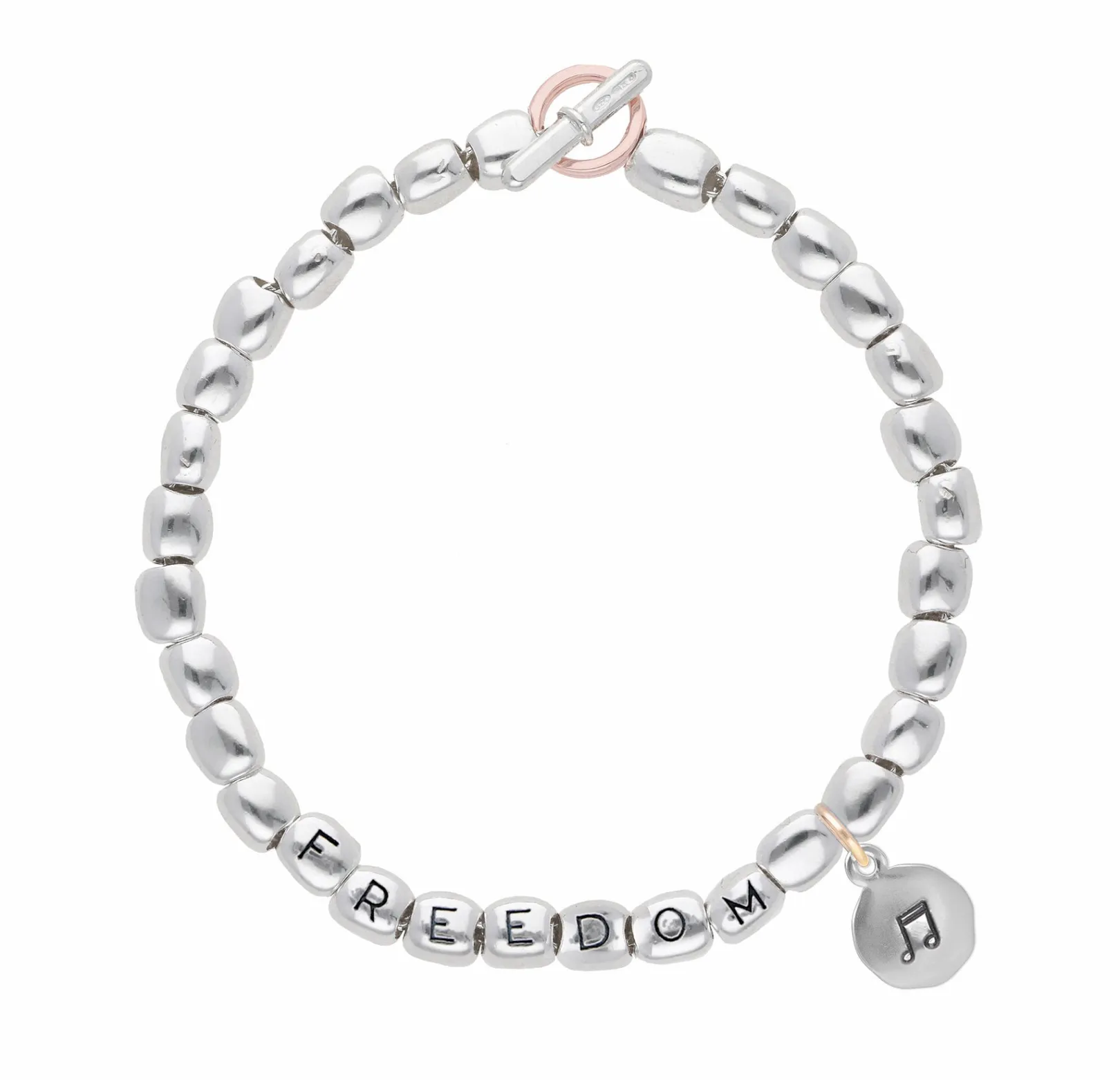 bracciale_freedom_in_arge_0.webp Bracciale Freedom in Argento 925, Oro Rosa 9kt con sigillo | Rubinia Gioielli Sale