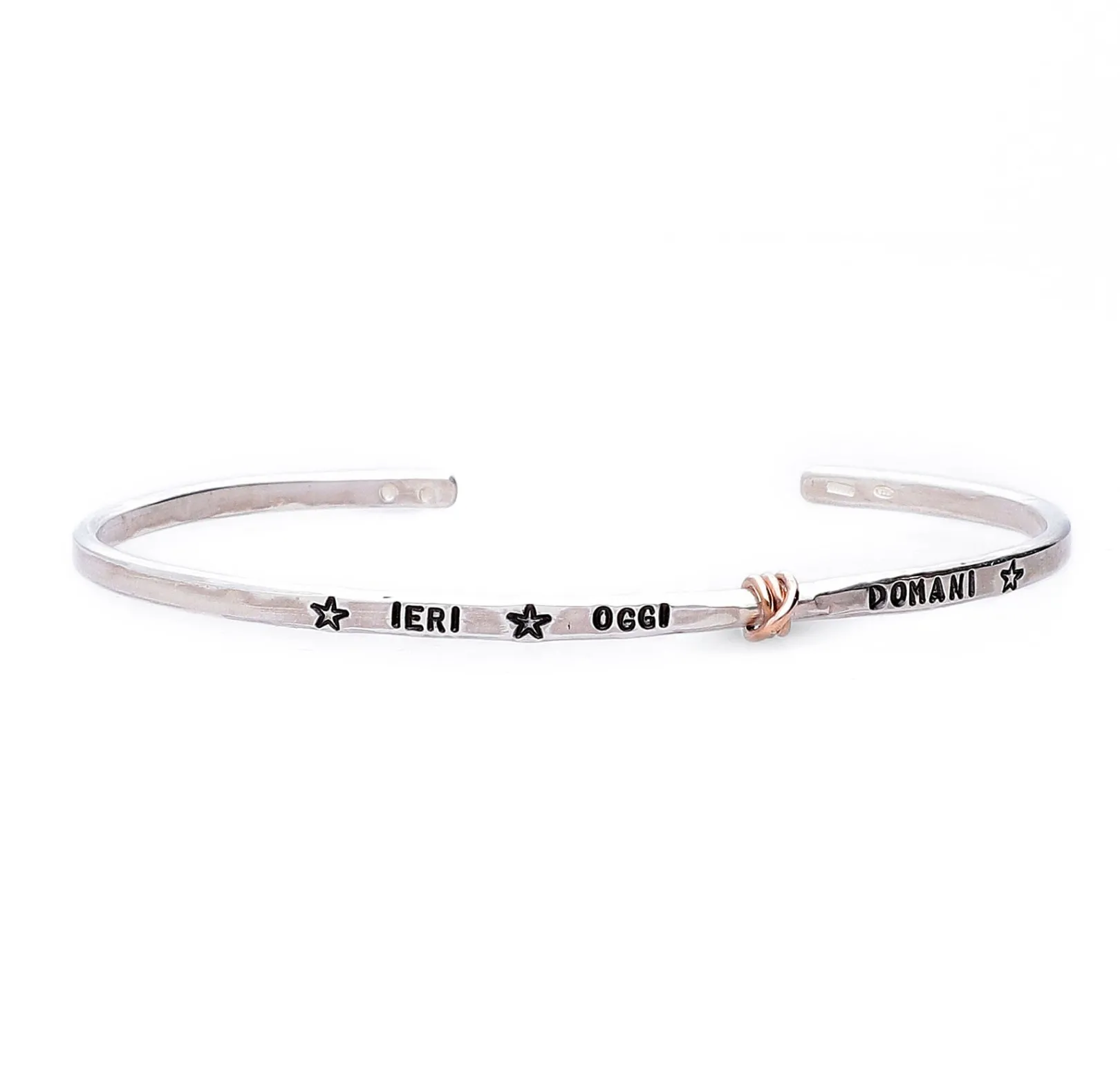 bracciale_in_argento__con_0.webp Bracciale in Argento 925 con elemento tre fili in Oro Rosa 9kt | Rubinia Gioielli Fashion