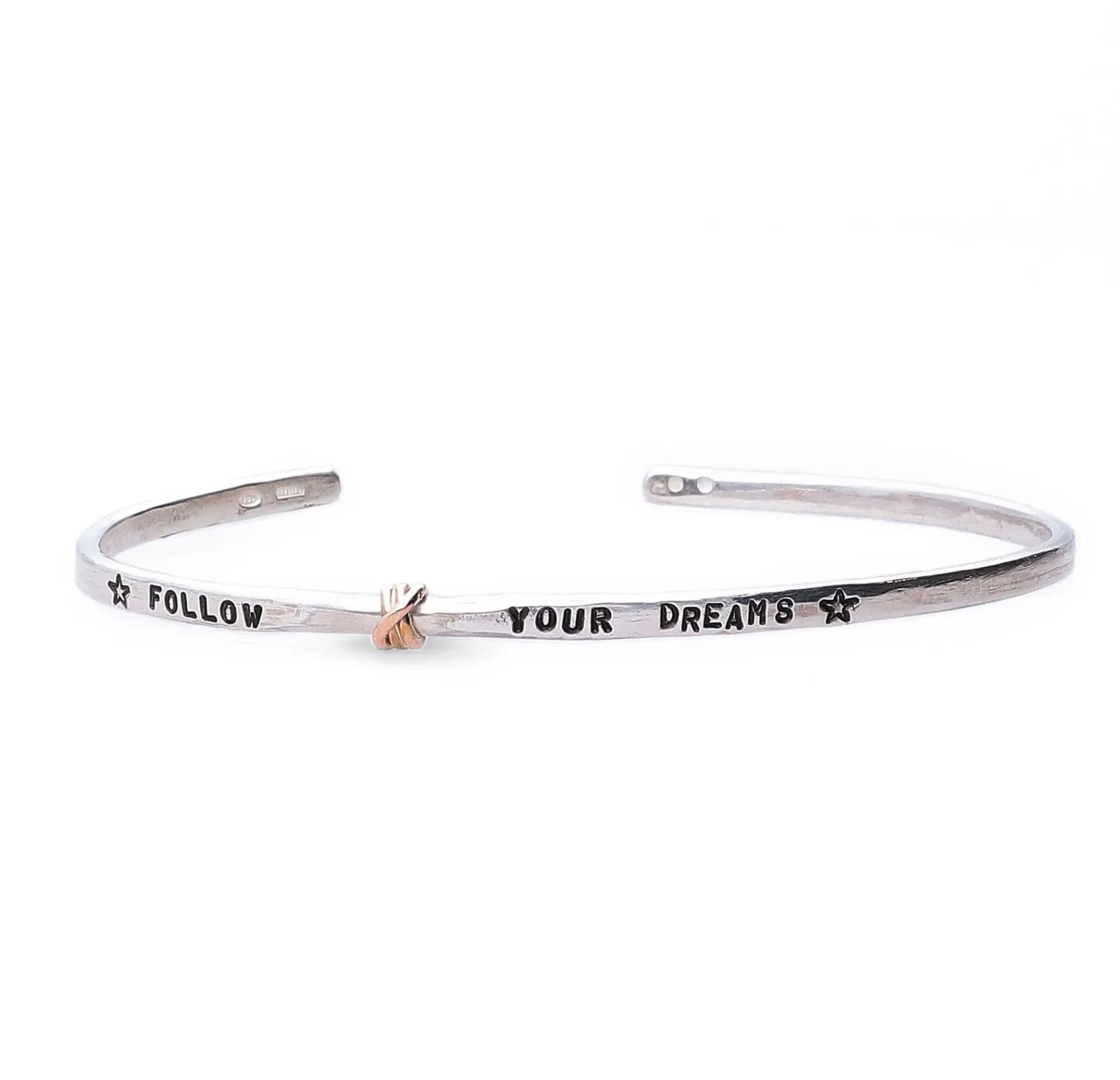 bracciale_in_argento__con_4.webp Bracciale in Argento 925 con elemento tre fili in Oro Rosa 9kt | Rubinia Gioielli Fashion