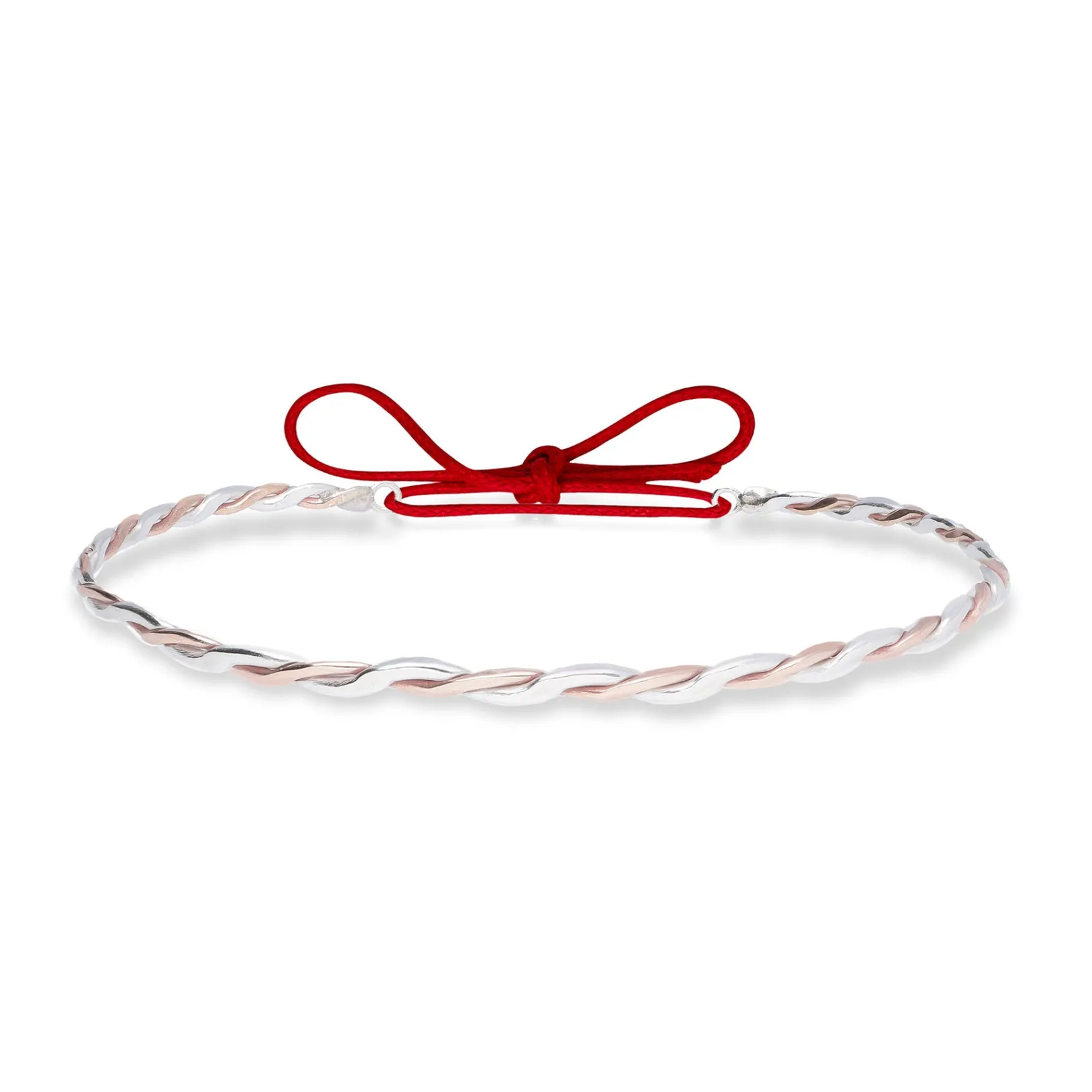 bracciale_intrecciato_in__1.webp Bracciale Intrecciato in Argento 925 e Oro Rosa 9kt | Rubinia Gioielli Sale