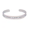 Bracciale rigido aperto in Argento 925 e Oro Rosa 9kt | Rubinia Gioielli New
