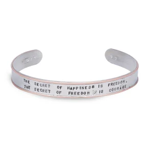 Bracciale rigido aperto maxi in Argento 925 e Oro Rosa 9kt | Rubinia Gioielli New