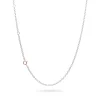 Catenina Rolò 60 Argento 925 e Chiusura Oro Rosa 60 cm | Rubinia Gioielli Discount