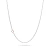 Catenina Rolò 60 Argento o Argento Brunito 925 e Chiusura Oro Rosa 45 cm | Rubinia Gioielli Online