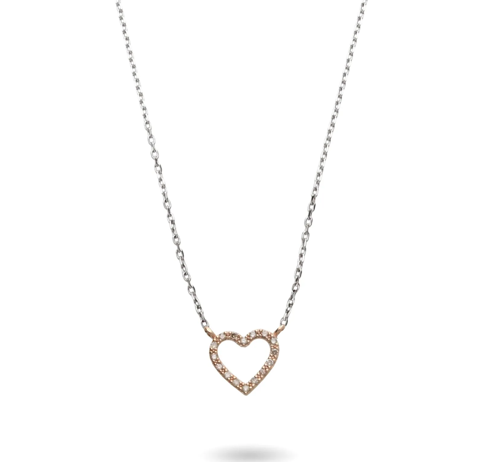 collana_filodamore_in_oro_0.webp Collana Filodamore in Oro Bianco 9kt e Cuore in Oro Rosa 9kt di Diamanti Bianchi | Rubinia Gioielli Outlet