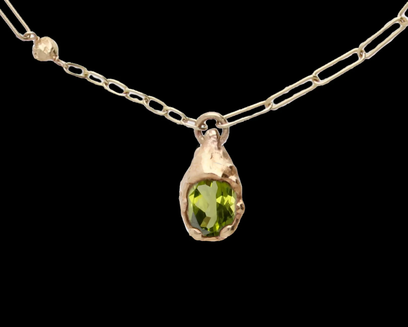 collana_in_oro_giallo_kt__0-3.webp Collana in Oro Giallo 9kt e Peridot | Rubinia Gioielli New