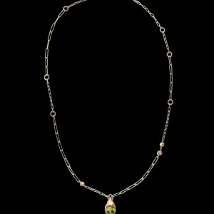 Collana in Oro Giallo 9kt e Peridot | Rubinia Gioielli New