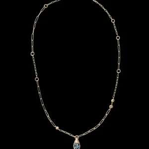 Collana in Oro Giallo 9kt e Topazio London | Rubinia Gioielli Discount