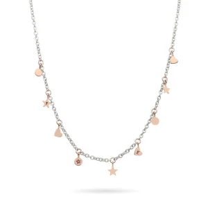 Collana Rolò in Argento 925 e sigilli in Oro Rosa 9kt o in Argento 925 | Rubinia Gioielli Hot