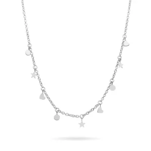 Collana Rolò in Argento 925 e sigilli in Oro Rosa 9kt o in Argento 925 | Rubinia Gioielli Hot