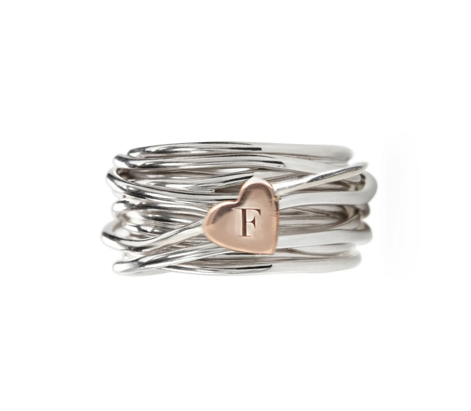 filodellavita__fili_in_ar_0.webp Filodellavita 13 fili in Argento 925 con cuore in Oro Rosa 9kt | Rubinia Gioielli New