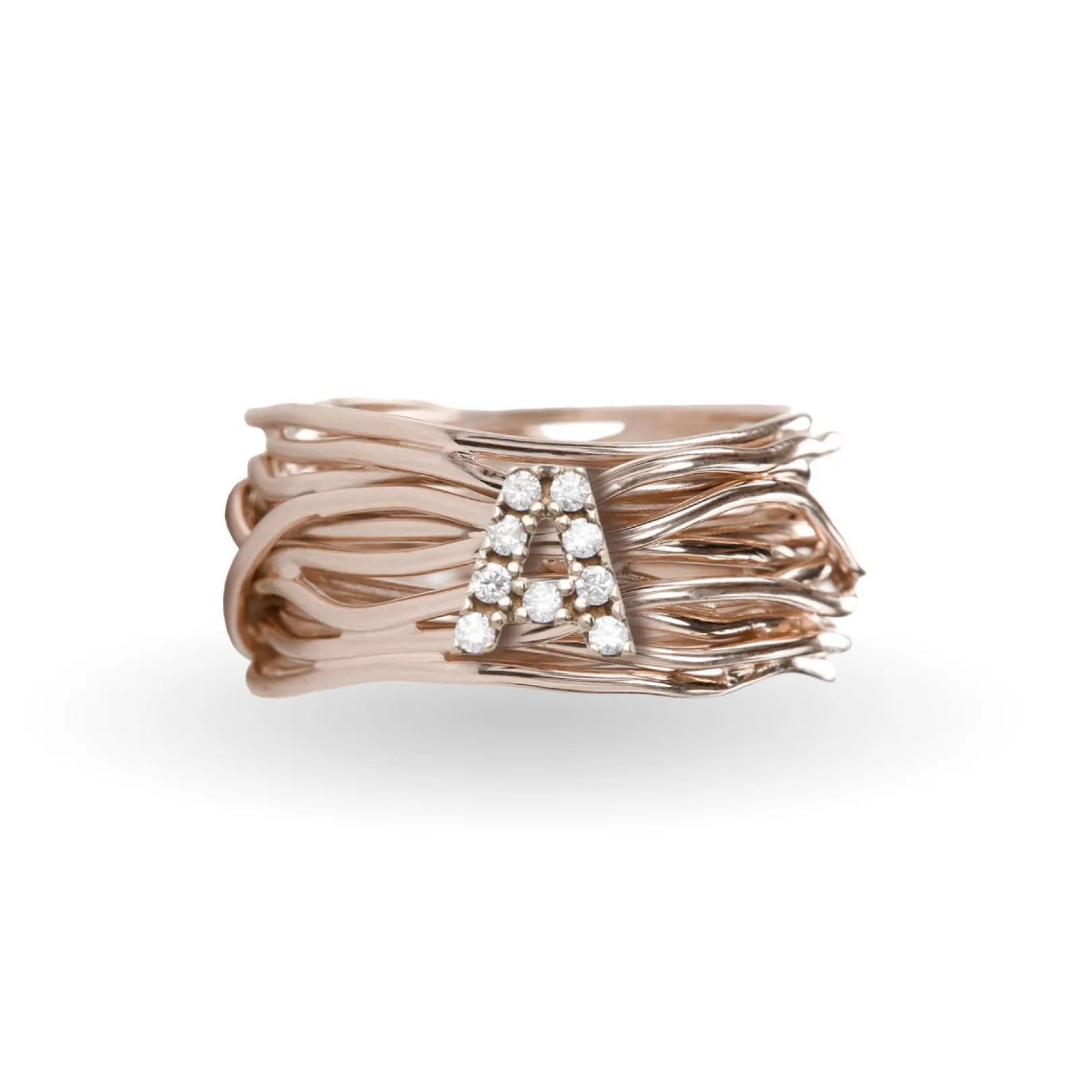 filodellavita__fili_in_or_3-3.webp Filodellavita 13 fili in Oro Rosa 9kt e iniziale con Diamanti | Rubinia Gioielli Best