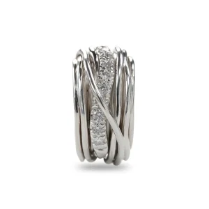 Filodellavita Carato 13 fili in Argento 925 e Diamanti Bianchi | Rubinia Gioielli Fashion