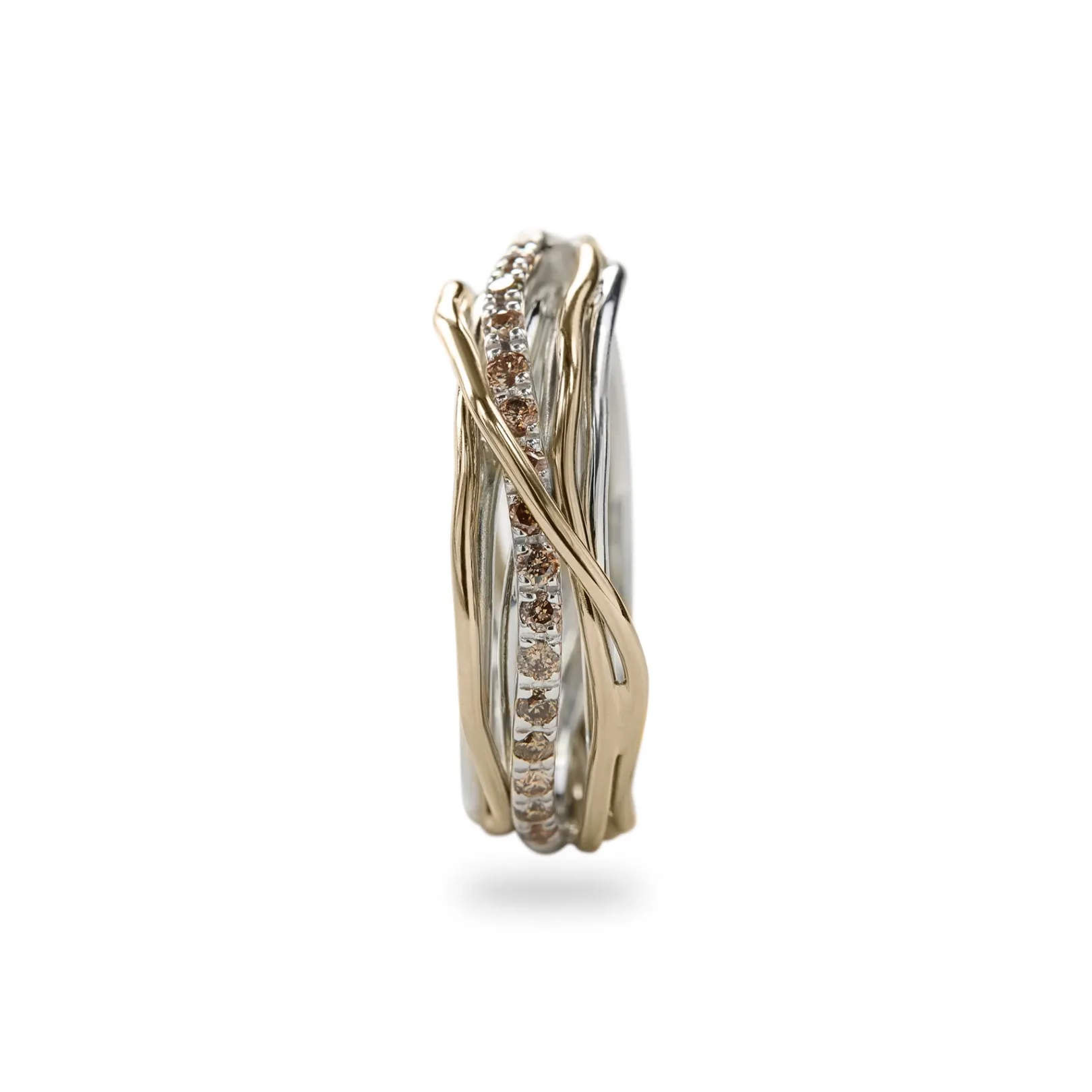 filodellavita_classic__fi_0-36.webp Filodellavita Classic 7 Fili in Oro Giallo 9kt Argento 925 e Diamanti Brown/ Black | Rubinia Gioielli Clearance