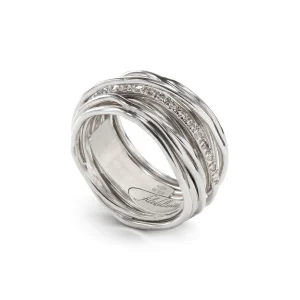 Filodellavita Classic 13 fili in Argento 925 e 16 Diamanti Bianchi | Rubinia Gioielli Hot