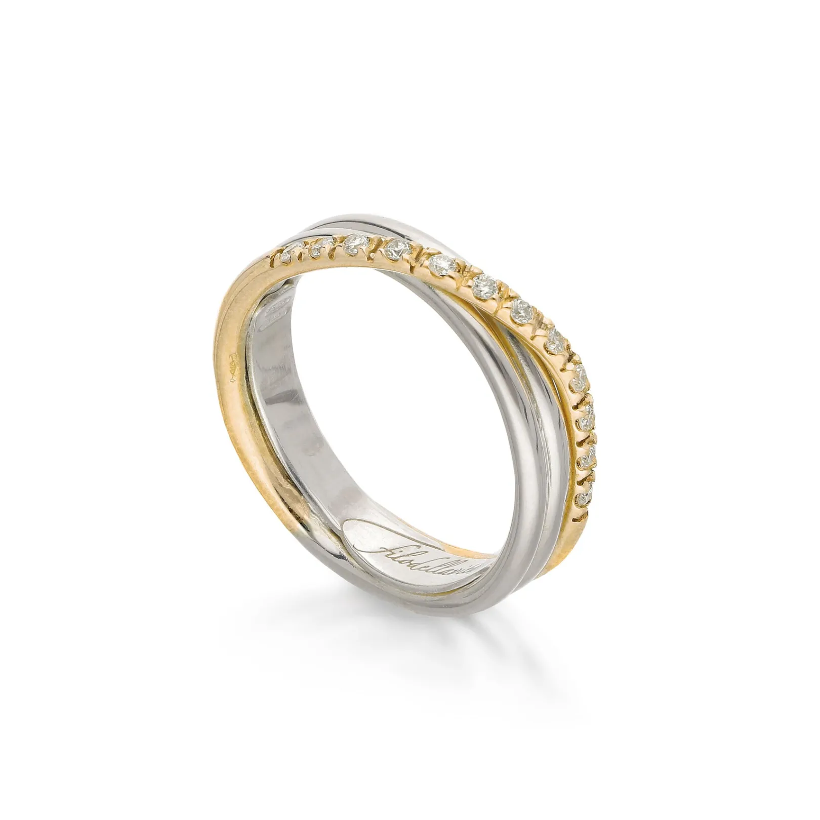 filodellavita_classic__fi_2-14.webp Filodellavita Classic 3 fili in Oro Giallo / Rosa 9kt Argento e Diamanti Bianchi | Rubinia Gioielli Best