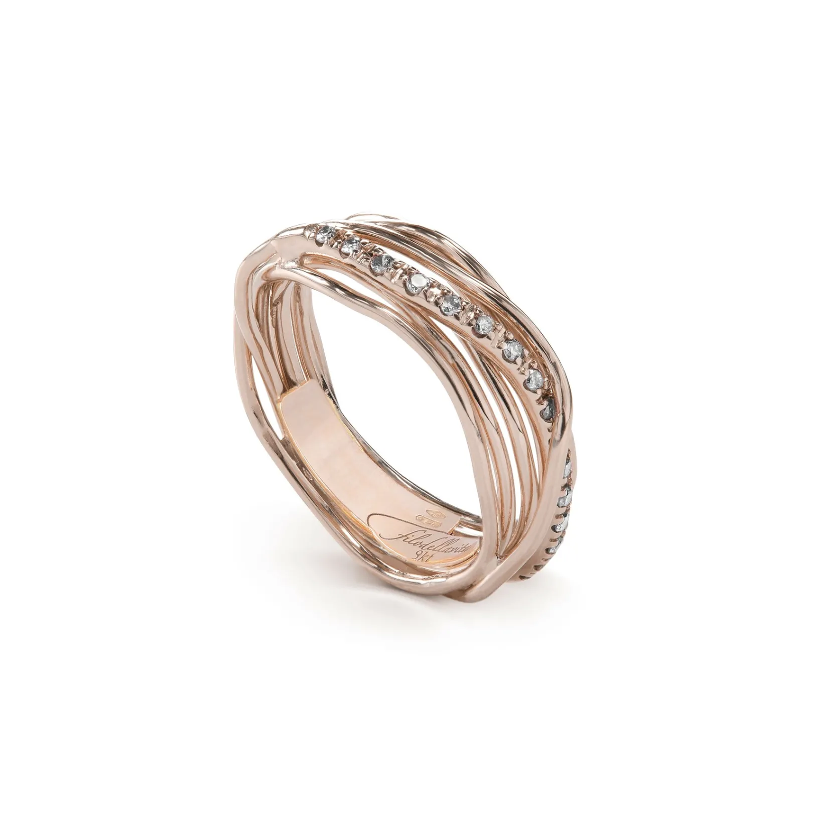 filodellavita_classic__fi_2-17.webp Filodellavita Classic 7 fili in Oro Rosa / Oro Giallo 9KT e Diamanti Bianchi | Rubinia Gioielli Sale