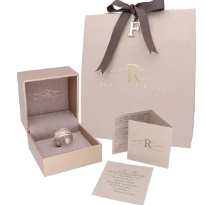 Filodellavita Classic 13 fili in Oro Rosa 9kt, Argento 925 e 16 Diamanti Black / Brown | Rubinia Gioielli Discount