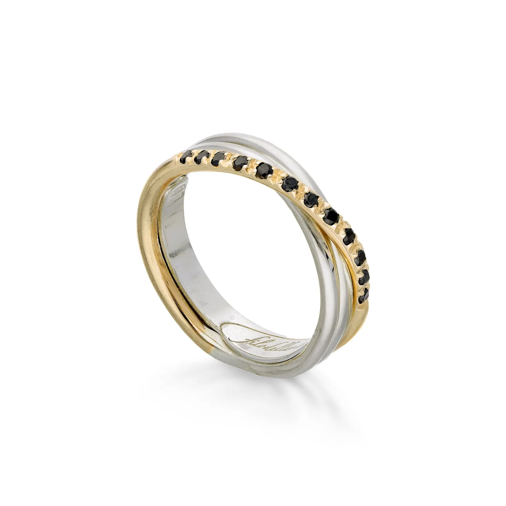 filodellavita_classic__fi_5-7.webp Filodellavita Classic 3 fili in Oro Rosa o Oro Giallo 9kt Argento 925 e 12 Diamanti Brown / Black | Rubinia Gioielli Clearance