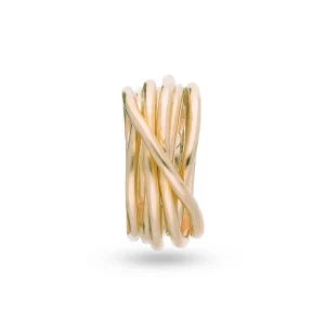 Filodellavita Leda 7 fili in Oro Giallo 18kt | Rubinia Gioielli Hot
